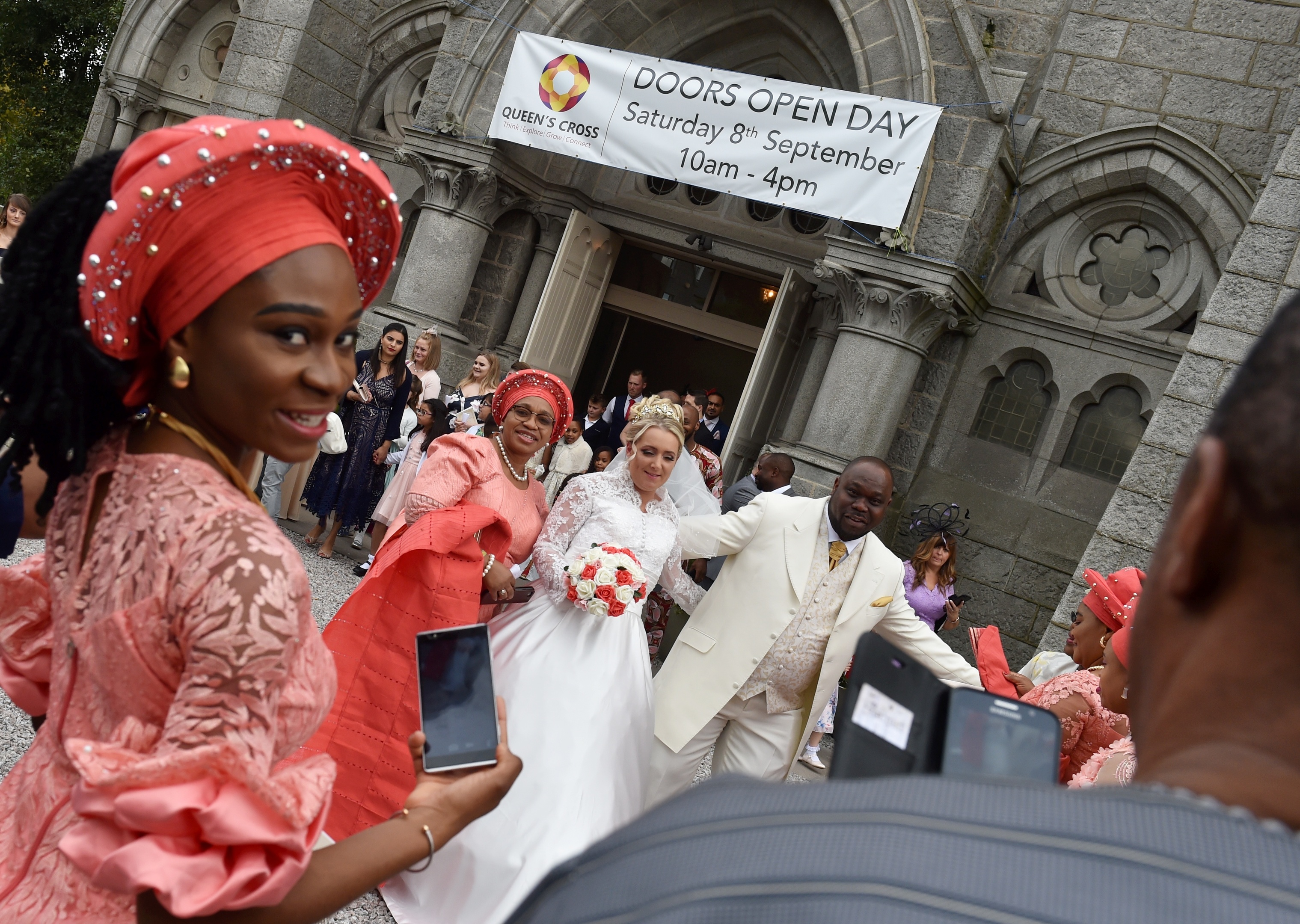 The Doors Open Day at Queen's Cross Church was interrupted with a wedding in the afternoon.  Picture by Colin Rennie.