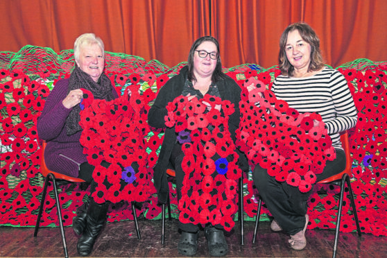 From left: Helen Gow, Claire Nicholson and Hazel Wallace.