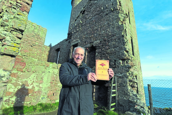 Mike Shepherd with his book, When Brave Men Shudder.