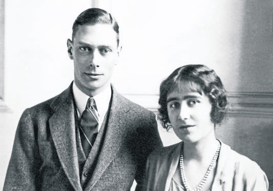 Prince Albert, later King George VI, with Lady Elizabeth Bowes-Lyon, later Queen Elizabeth