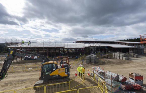 Work is progressing on Banchory Sports Village.