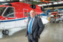 Mark Abbey, regional director, CHC Helicopter with Sikorsky S92