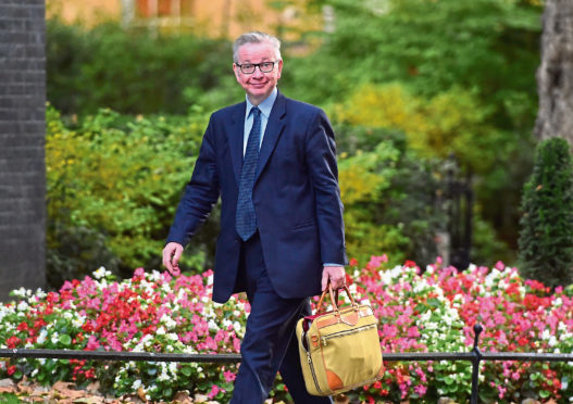 Environment, Food and Rural Affairs Secretary Michael Gove arrives in Downing Street, London, for a Cabinet meeting. PRESS ASSOCIATION Photo. Picture date: Tuesday October 9, 2018. Photo credit should read: David Mirzoeff/PA Wire