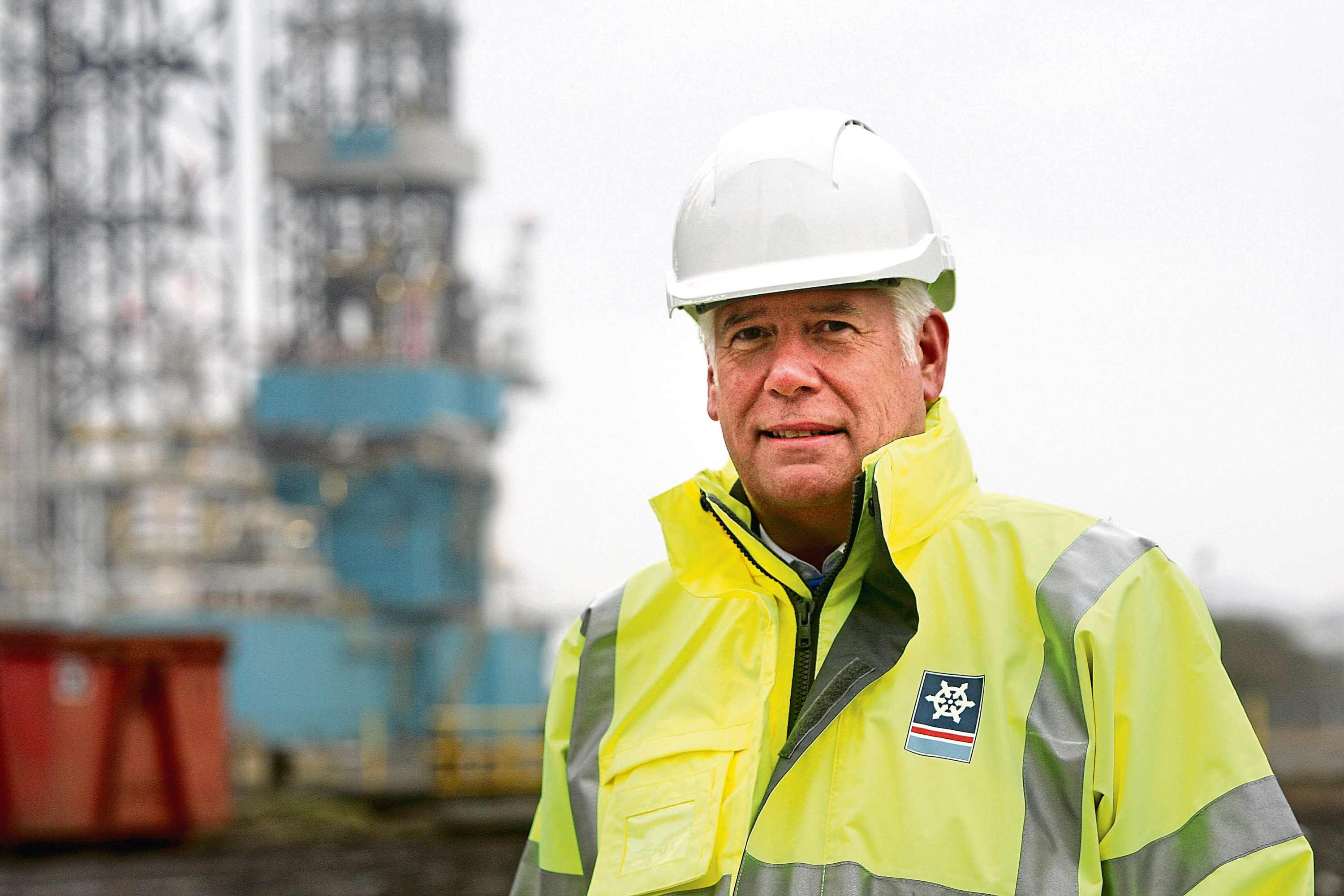 Courier Business. Graham Huband story. Dundeecom (Oil industry decommissioning) work at Prince Charles Wharf  and Forth Ports, Dundee. Picture shows; Callum Falconer, Chief Executive of Dundeecom. Tuesday, 14th February, 2017.
