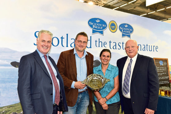 From left, QMS chief executive Alan Clarke, Frederic Musilek from Neo Viandes, QMS chairwoman Kate Rowell and Sandy Milne, managing director of Millers of Speyside.