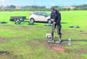 Work starts on Fraserburgh cricket club after the season ended.