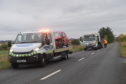 The scene of the collision on the A920.