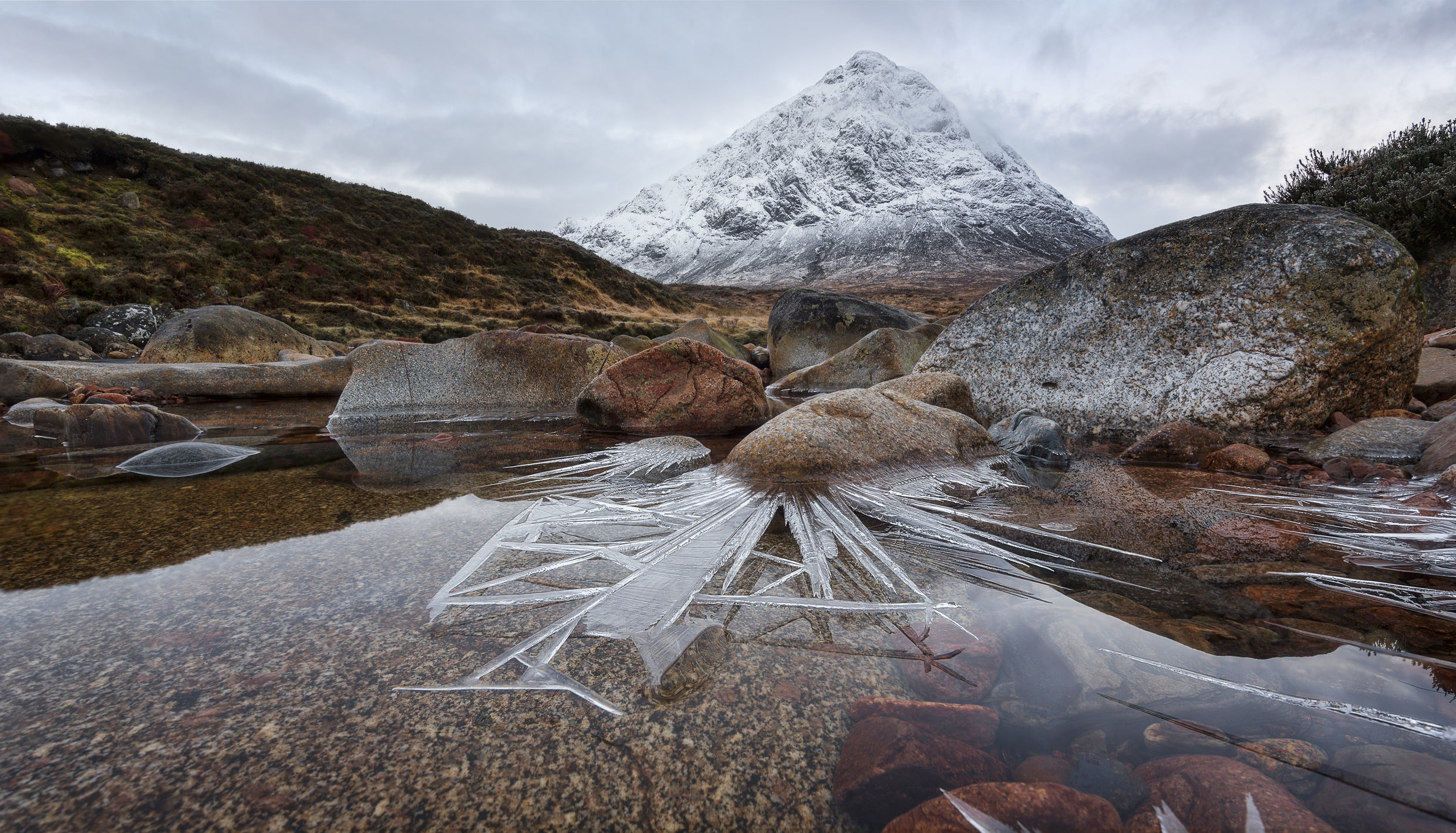 Ice Spikes, Glencoe, Scotland has scooped the overall top prize in the landscape photography competition (Pete Rowbottom/Landscape Photographer of the Year/PA)