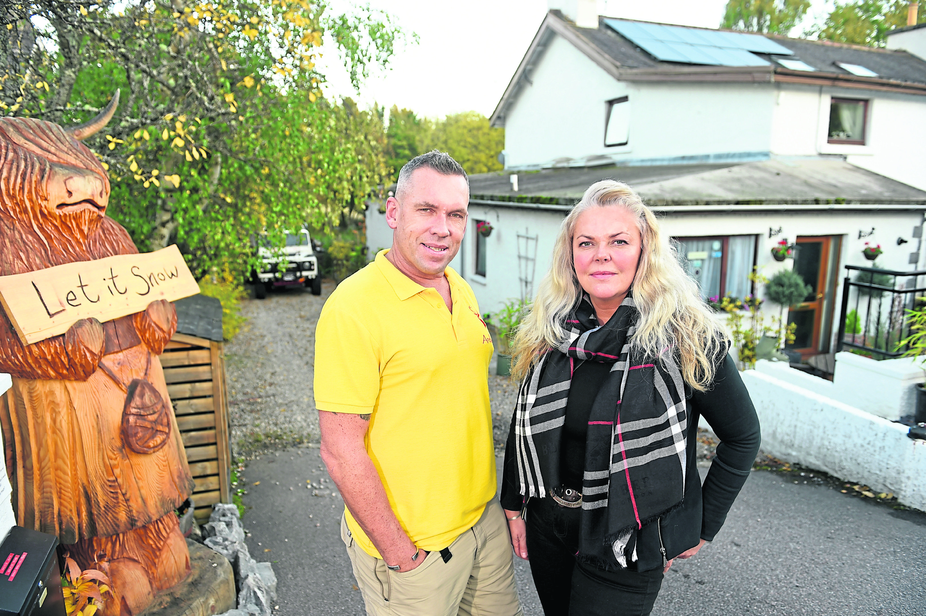 Aviemore guest house owners Kevin and Kirsty Whyte of the Ardlogie Guest House.