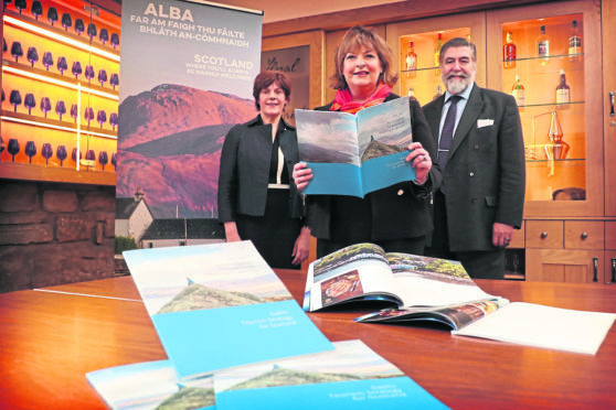 Gaelic tourism strategy to be unveiled. Cabinet Secretary Fiona Hyslop will announce the plan with Lord Thurso, Visit Scotland chair, and Shona NicIllinnein of Bord na Gaidhlig

Picture by Stewart Attwood.