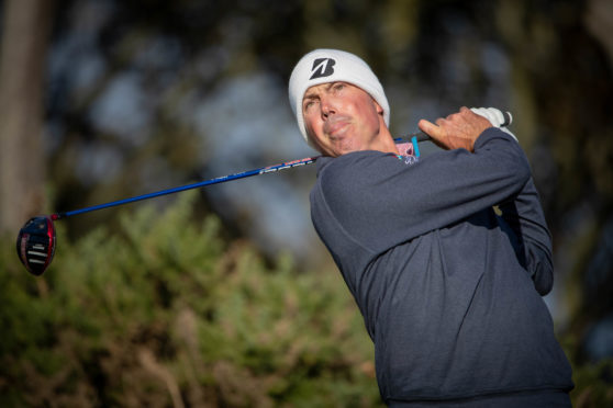 Matt Kuchar in action at Kingsbarns