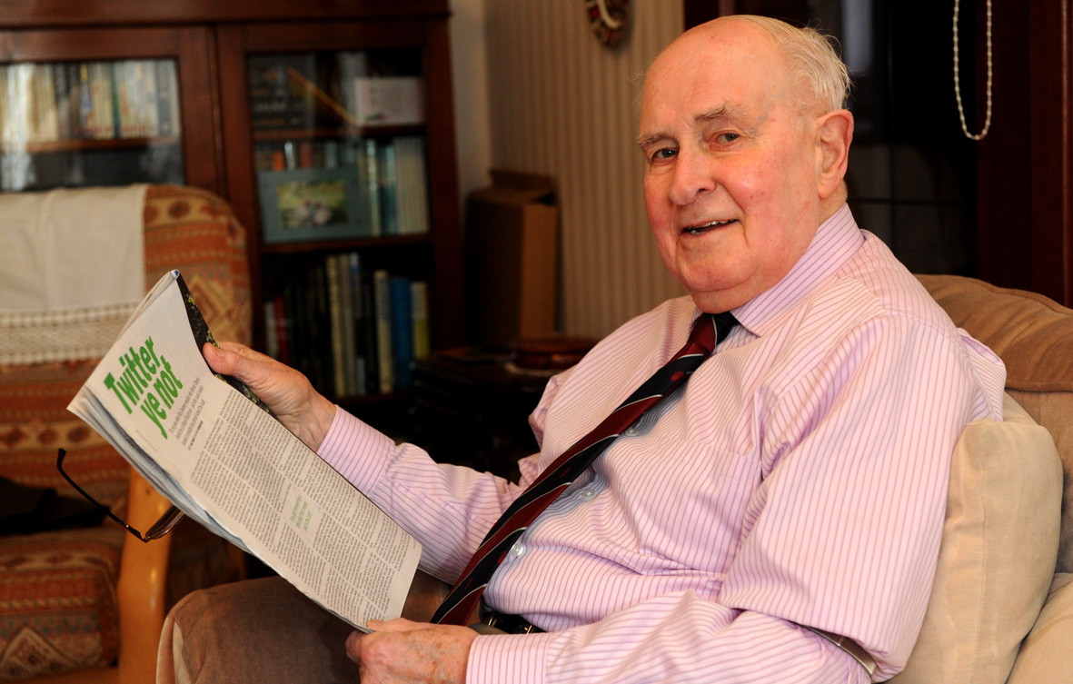 Rev George Goldie at home in Broomhill.