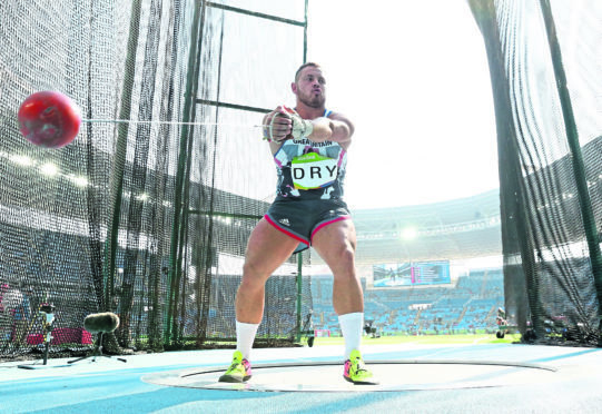 Mark Dry of Great Britain competes in the Men's Hammer Throw of the Rio 2016 Olympic Games