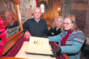 Gareth Derbyshire, chairman of the Royal Oak Association, Fran Hollinrake, custodian at St Magnus Cathedral and Rachael Boak, curator at Orkney Museum.
Picture by Orkney Photographic.