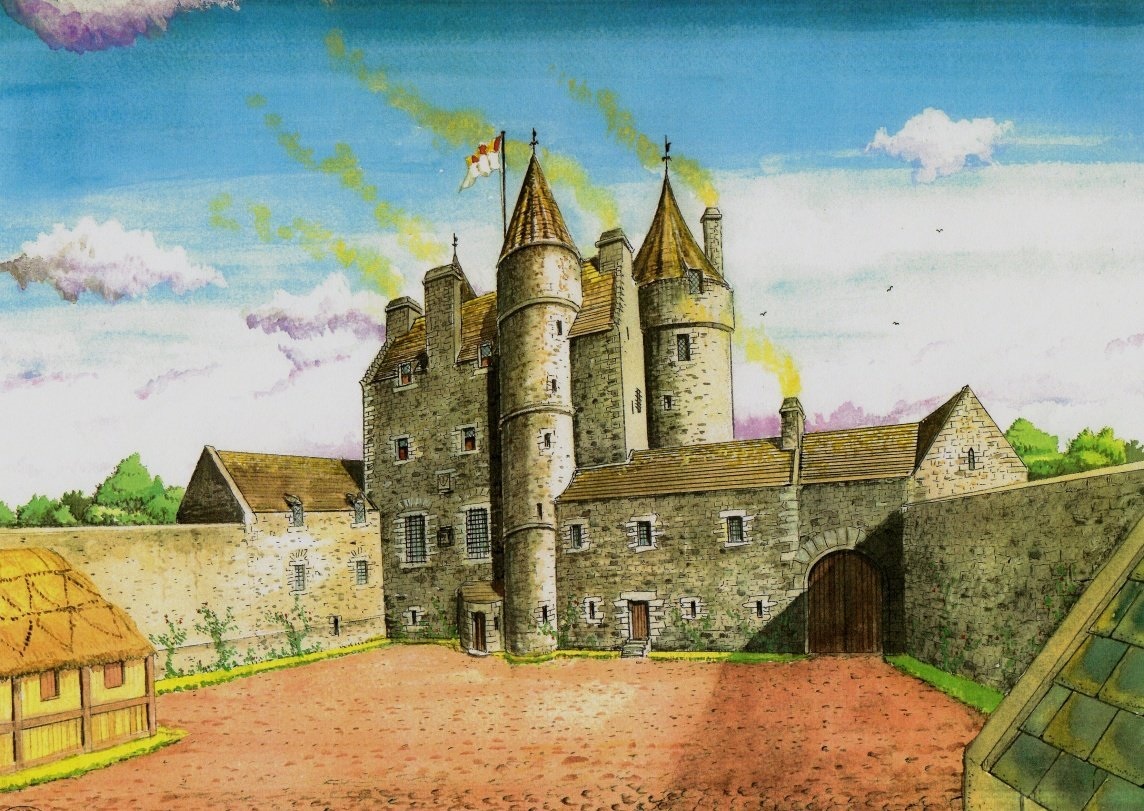 Andrew Spratt's recreation of Inverugie Castle