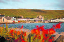 Scalloway and Scalloway Castle on mainland Shetland.