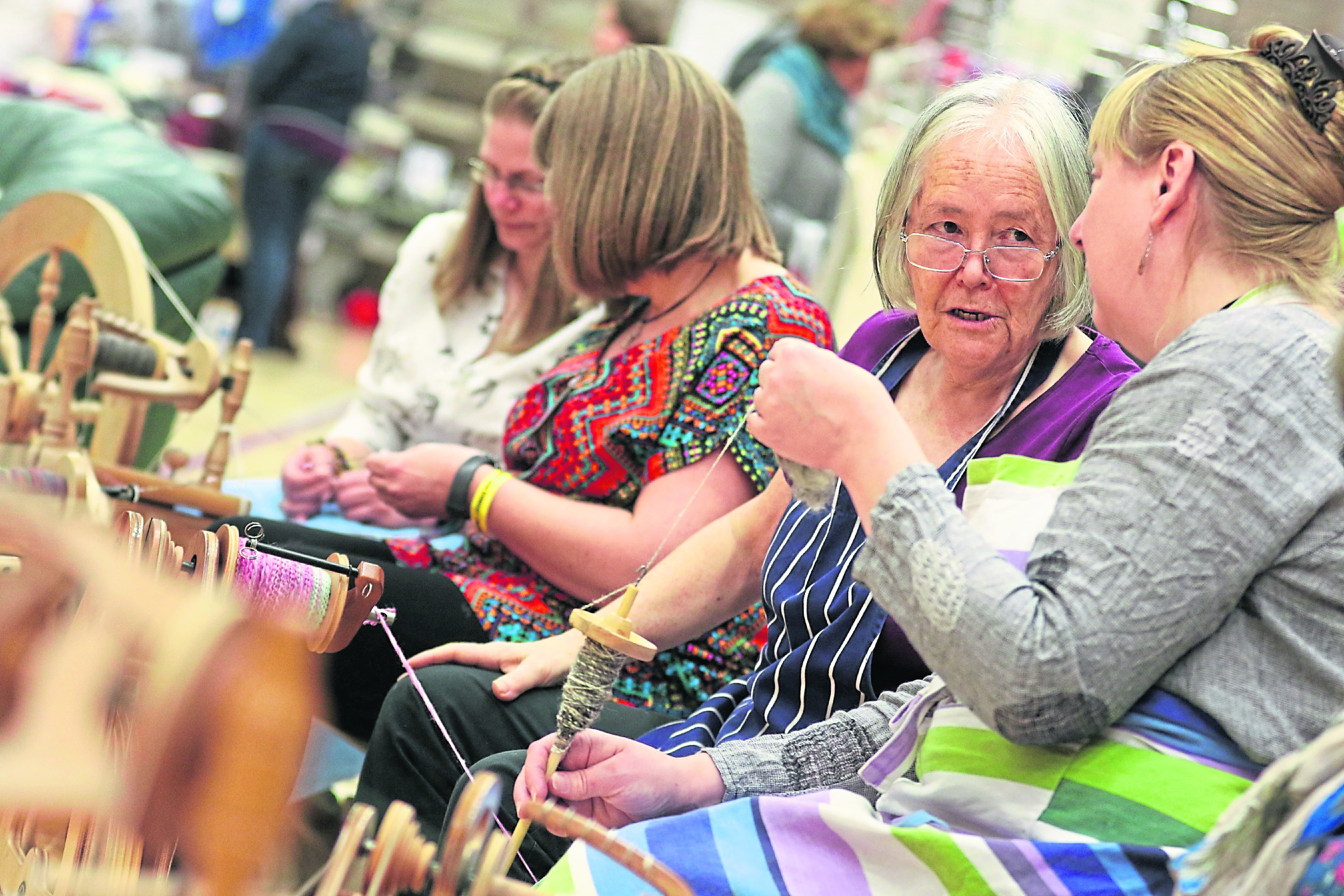 Loch Ness Knit Fest at Inverness Leisure Centre.