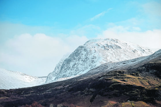 A view of the north ridge of Ben Nevis.