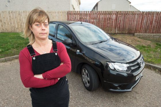 Heather Macdonald discovered a screw embedded in her car tyre.