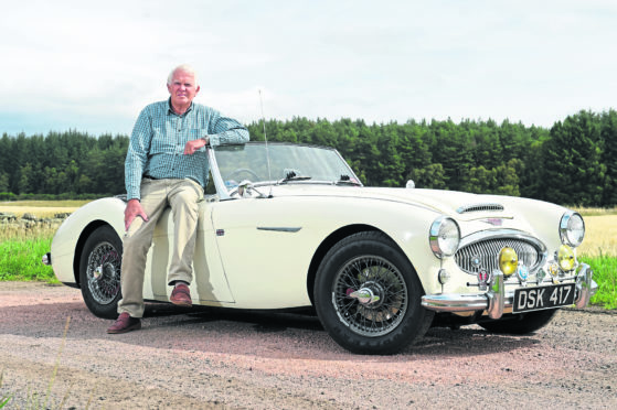 Richard Curtis, from Banchory and his Austin-Healey. All pictures by Kenny Elrick.