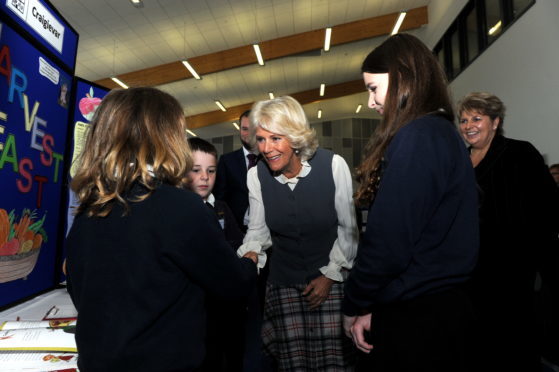 The Duchess of Rothesay  visits Alford Community Campus.