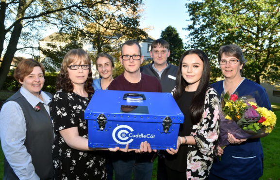 Paula Milne, Laura Cunningham, Olivia Turner, Tony Stephen, Dean Knox, Katie McDonald and Myra Kinnaird. Picture by Scott Baxter