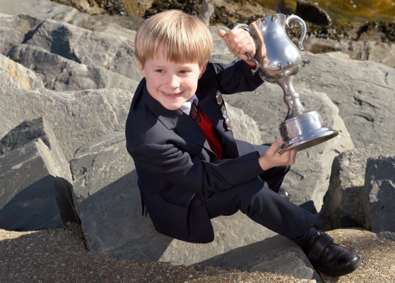 Callum Morrison of the Glasgow Gaelic School, winner of the Phemie Wilson Memorial Trophy for recitation of prescribed poetry for the second year running. His family hail from Glasgow and Harris.