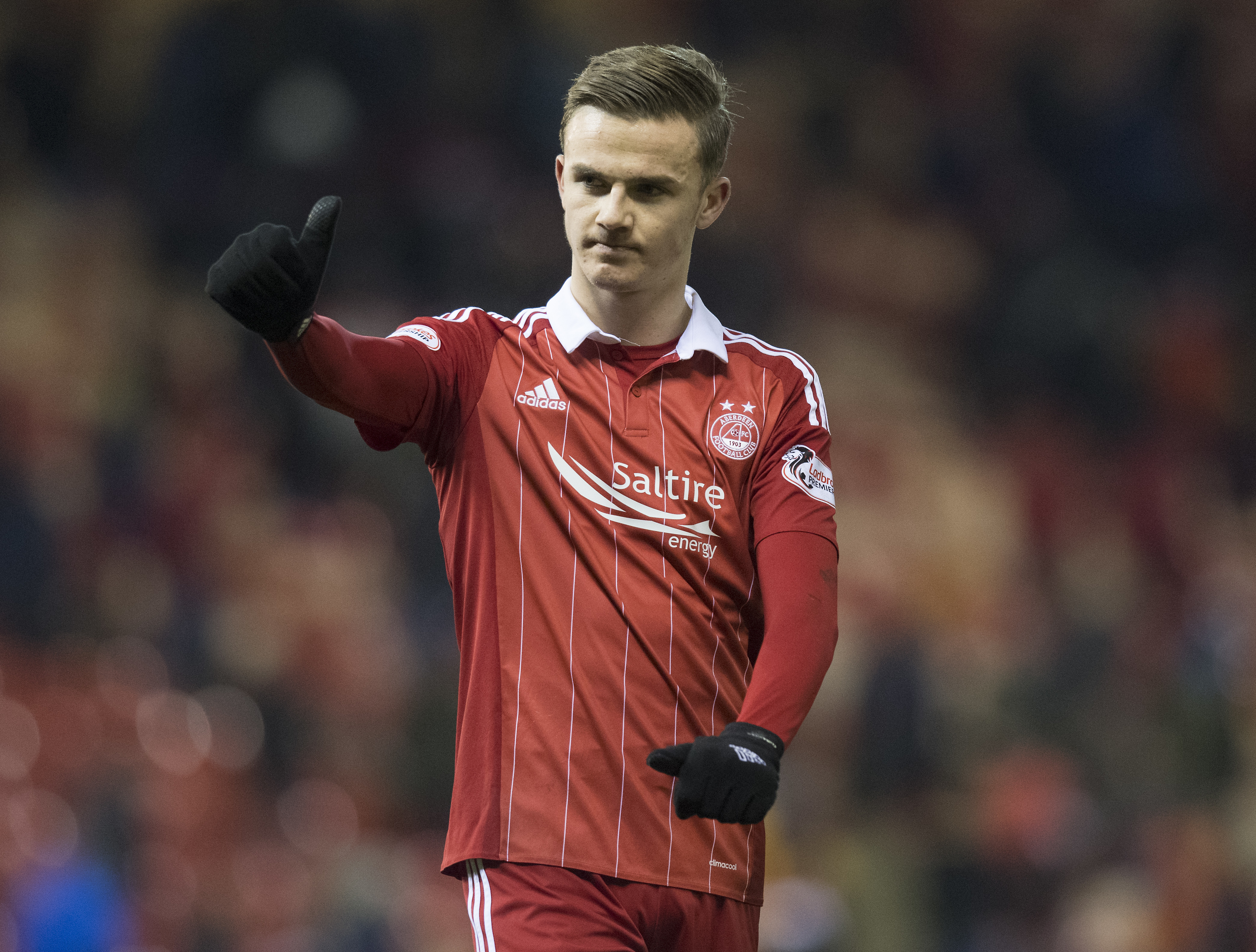 James Maddison during his loan spell with Aberdeen in 2016.
