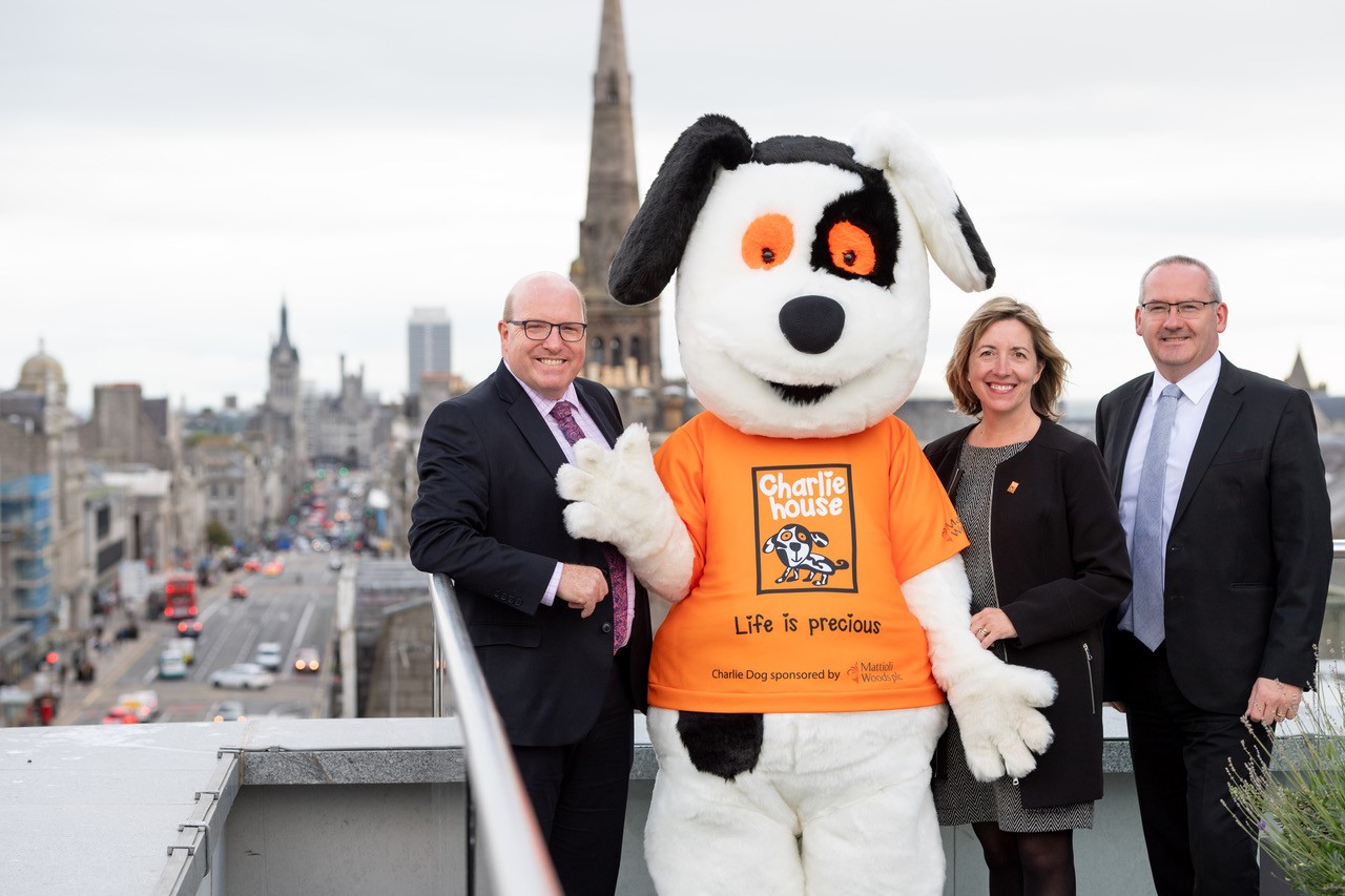 Picture caption: left to right – Bob Keiller - local entrepreneur, Susan Crighton - Director of fundraising for Charlie House and Campbell Urquhart – local businessman, launch Venture 2019 – a charity fundraising campaign for Charlie House.