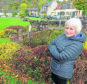 Local businesswoman and member of the local community council, Fiona Urquhart at the site where the Christmas Tree normally sits.