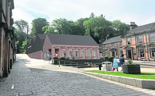 Artist impression of plans for a cinema in Fort William.