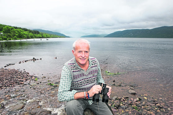 Tenacity and passion: Steve Feltham, who has spent more than 25 years watching Loch Ness for a sighting of the monster, has inspired director Alexander Farrell