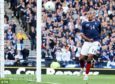 Chris Iwelumo's miss was crucial for Scotland.