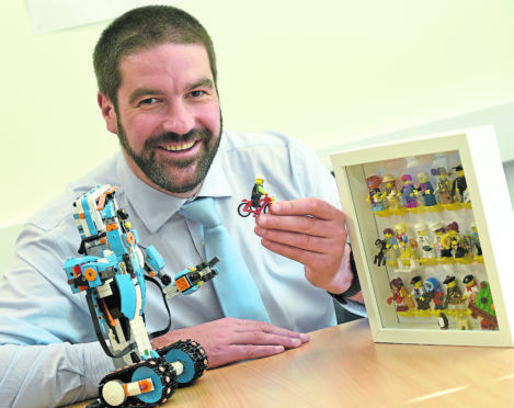 Ollie Bray, Head Teacher of Kingussie High School who is off to Denmark to take up an appointment as 'Initiative Lead' with the Lego Foundation.
Picture by Sandy McCook.