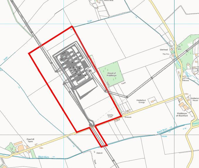 A location map of where the substation could be built.