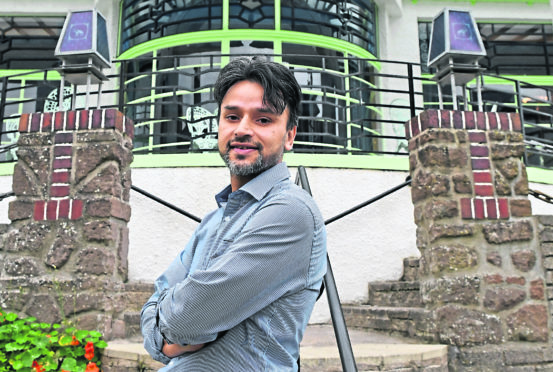 Raj Hamid, at Carron to Mumbai, restaurant, Cameron Street, Stonehaven.
Picture by Kami Thomson.