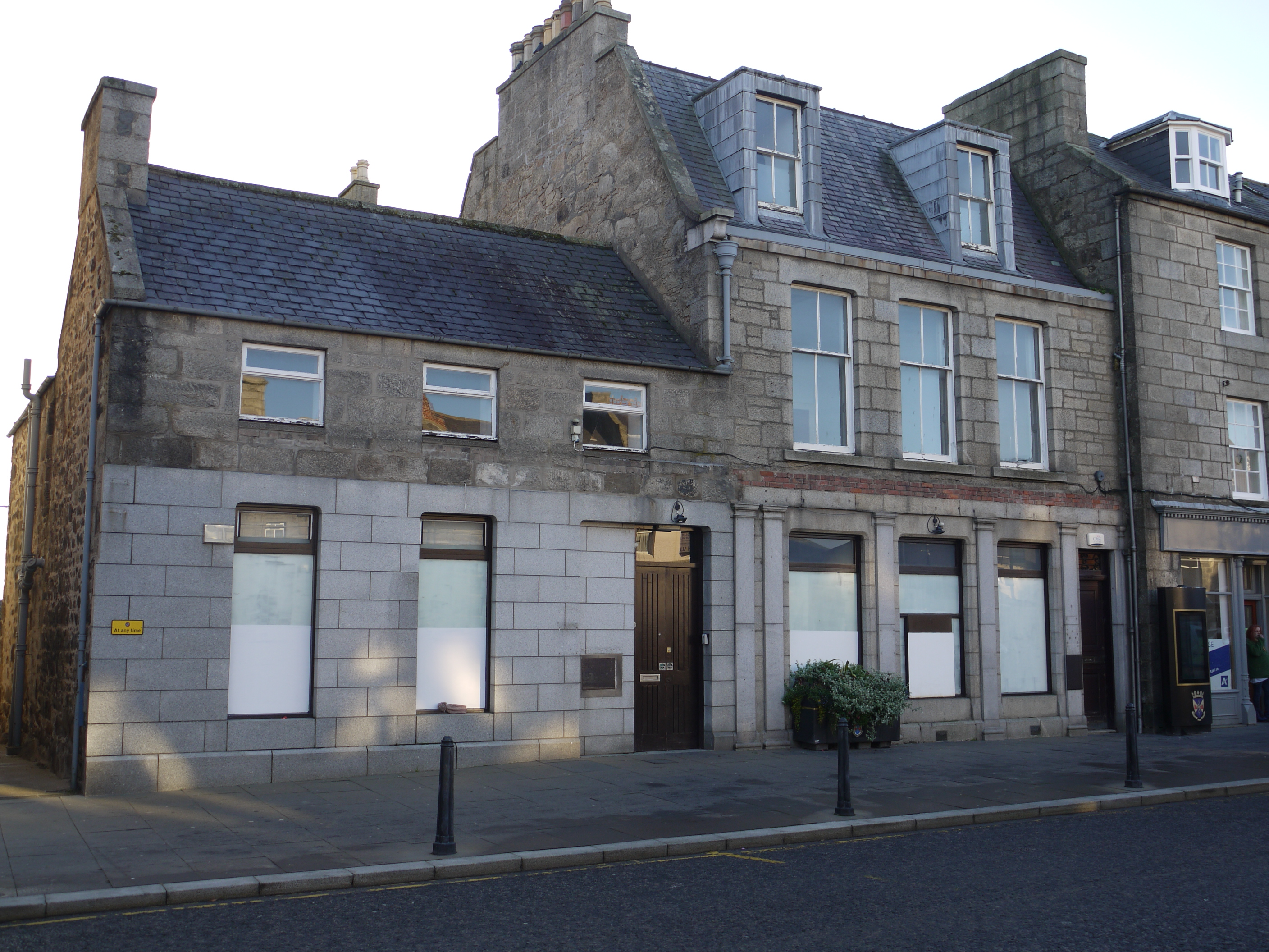 The former RBS in Huntly has been taken over by the community.