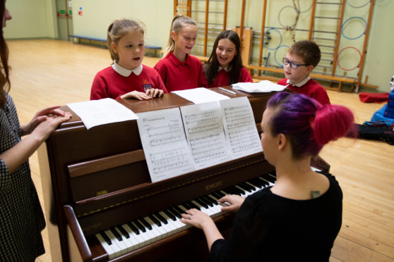 Childrens Community Choir at Bramble Brae School.