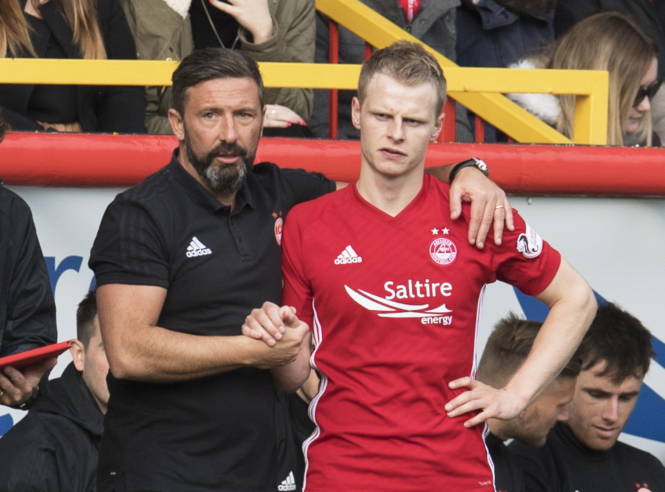 Derek McInnes (left) and Gary Mackay-Steven.