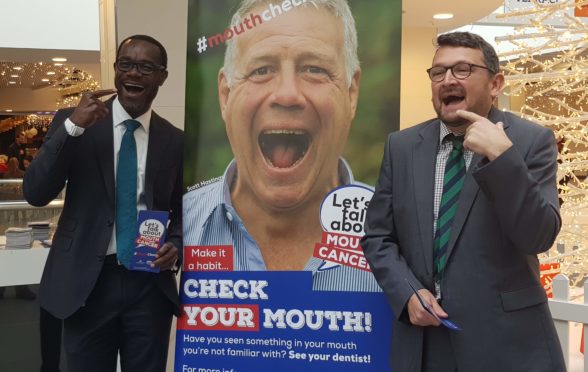 Jonathan Iloya and Victor Lopes launched the campaign at the Bon Accord Centre, Aberdeen.