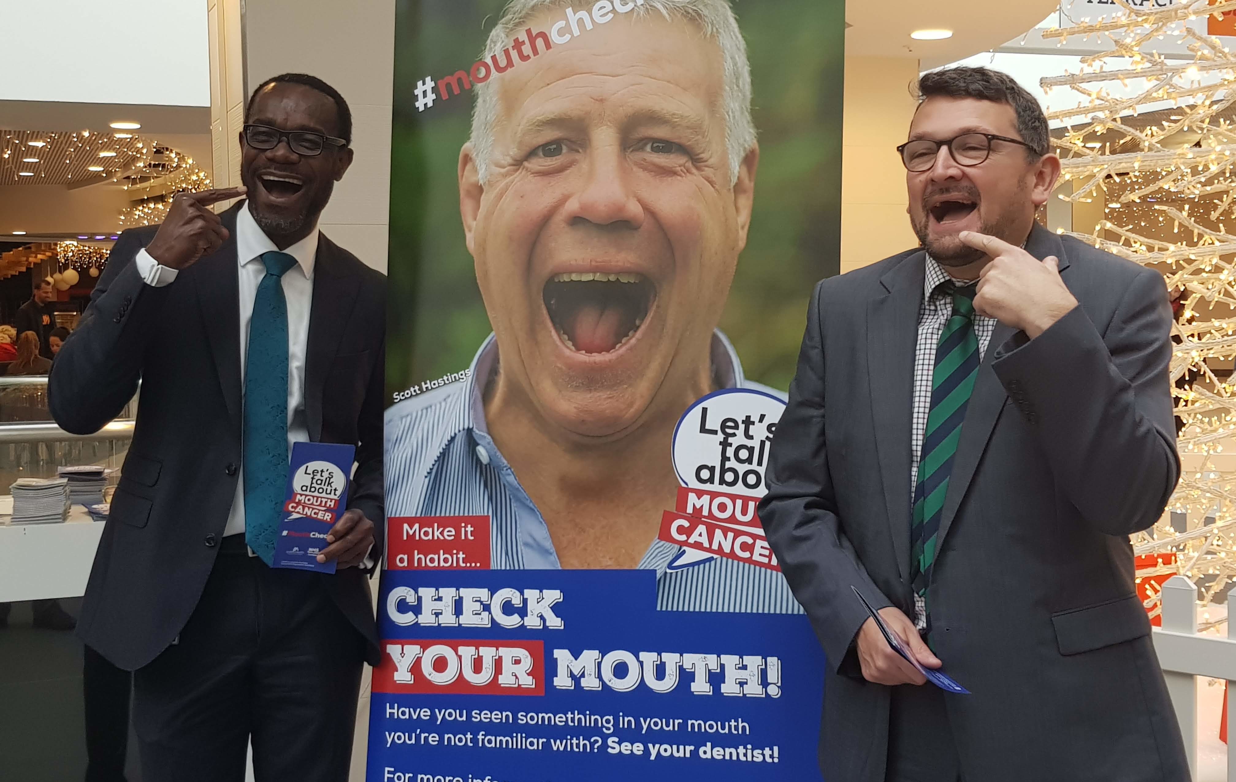 Jonathan Iloya and Victor Lopes launched the campaign at the Bon Accord Centre, Aberdeen.