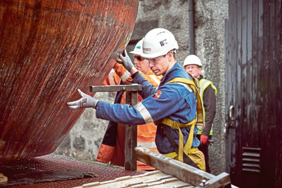 Brora stills being carefully transported for refurbishment.