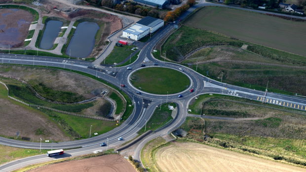 An aerial view of the AWPR.