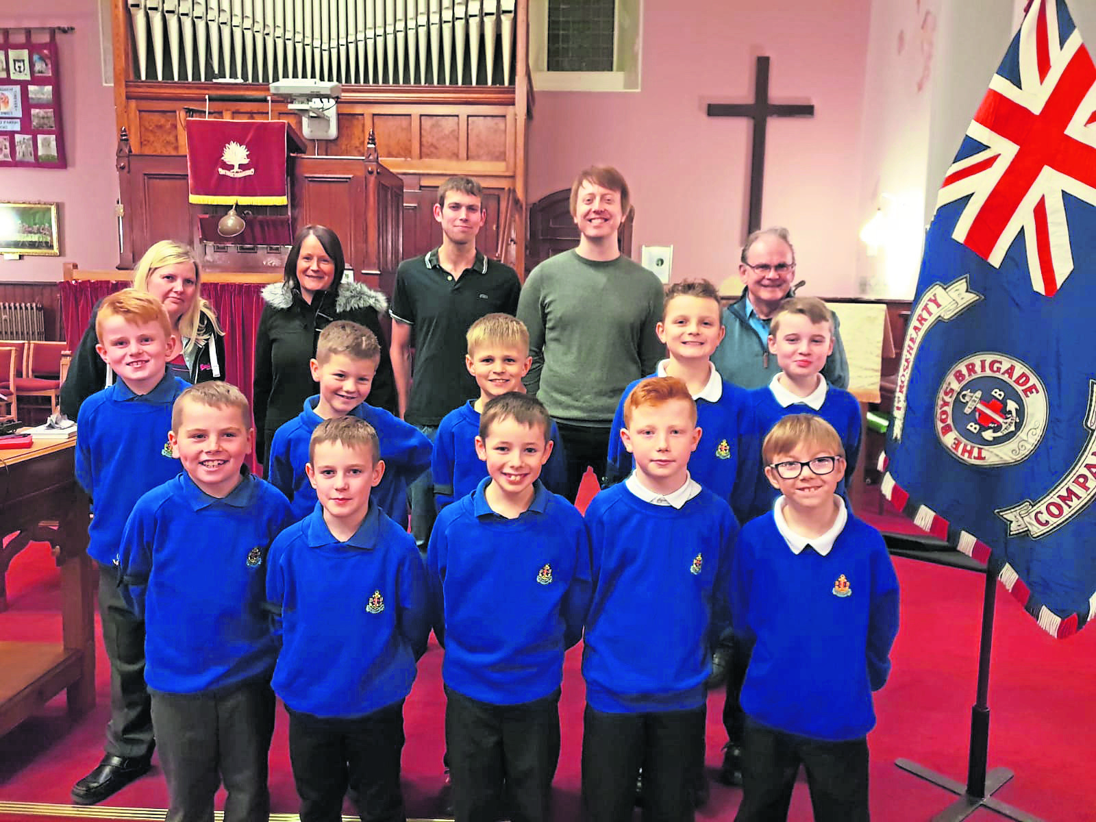 The 1st Rosehearty Boys Brigade started up again in September following support from various charities and community groups.