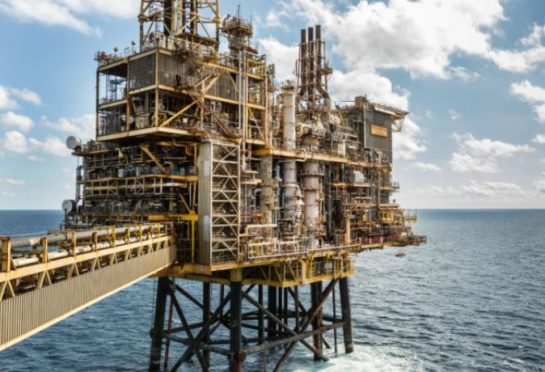 Shell's Shearwater platform in the North Sea.