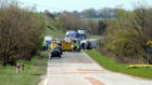 The scene of the crash in Hatton.