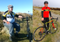 John Meres cycling before and after his challenge
