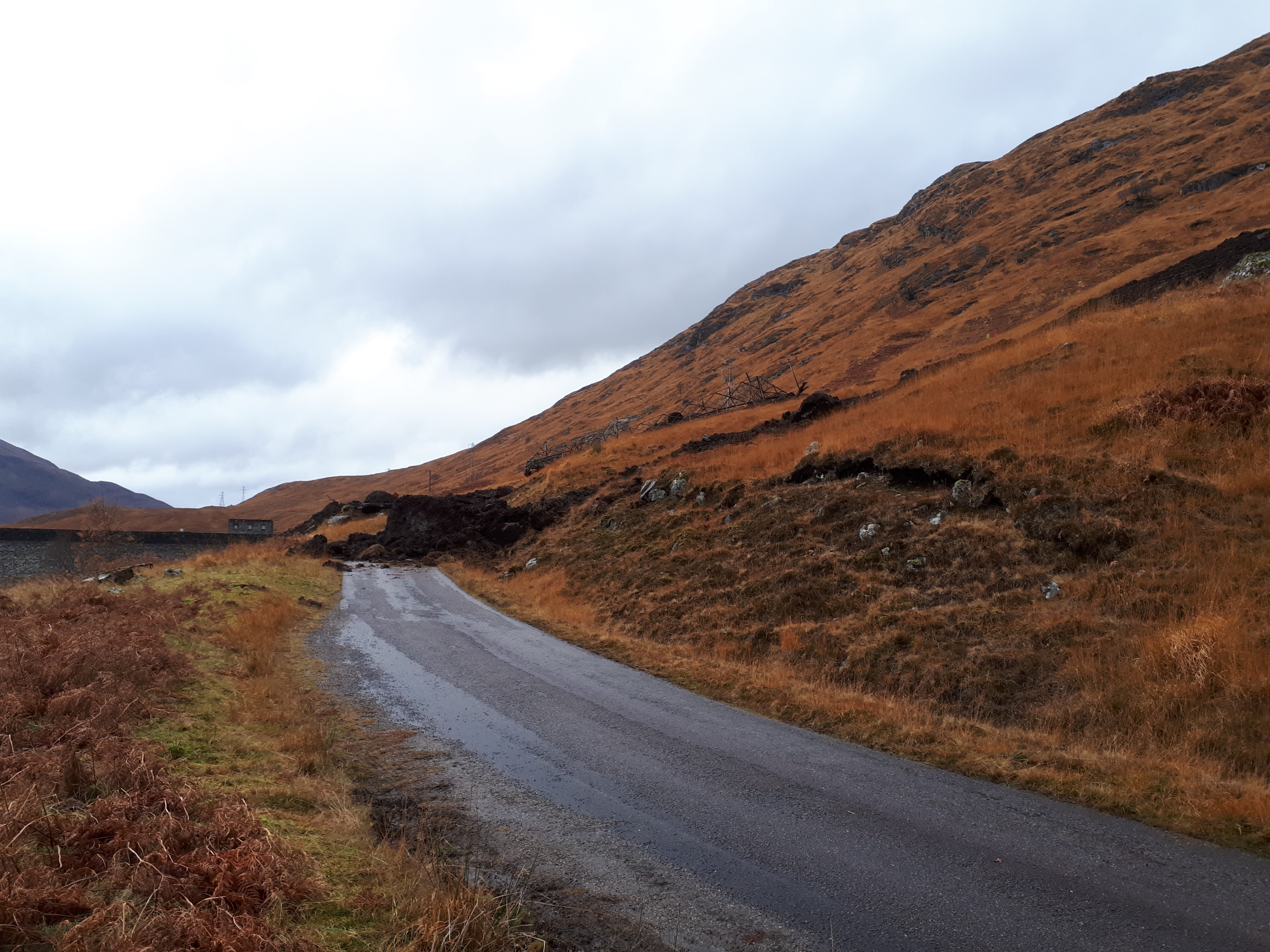 A landslide near to Invergary caused the power outage to 23,000 customers in the Western Isles and Skye.