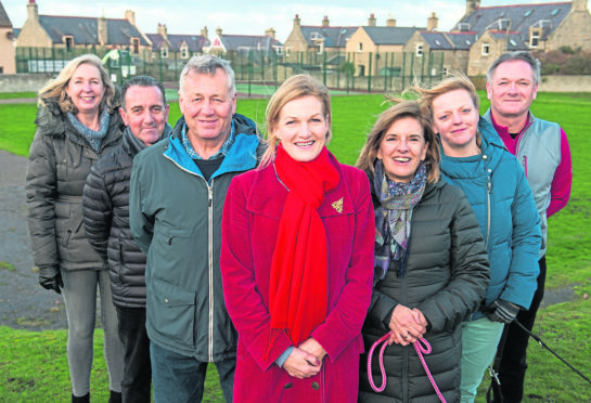 Action Marine Park members are pictured at Marine Park, Lossiemouth, Moray.