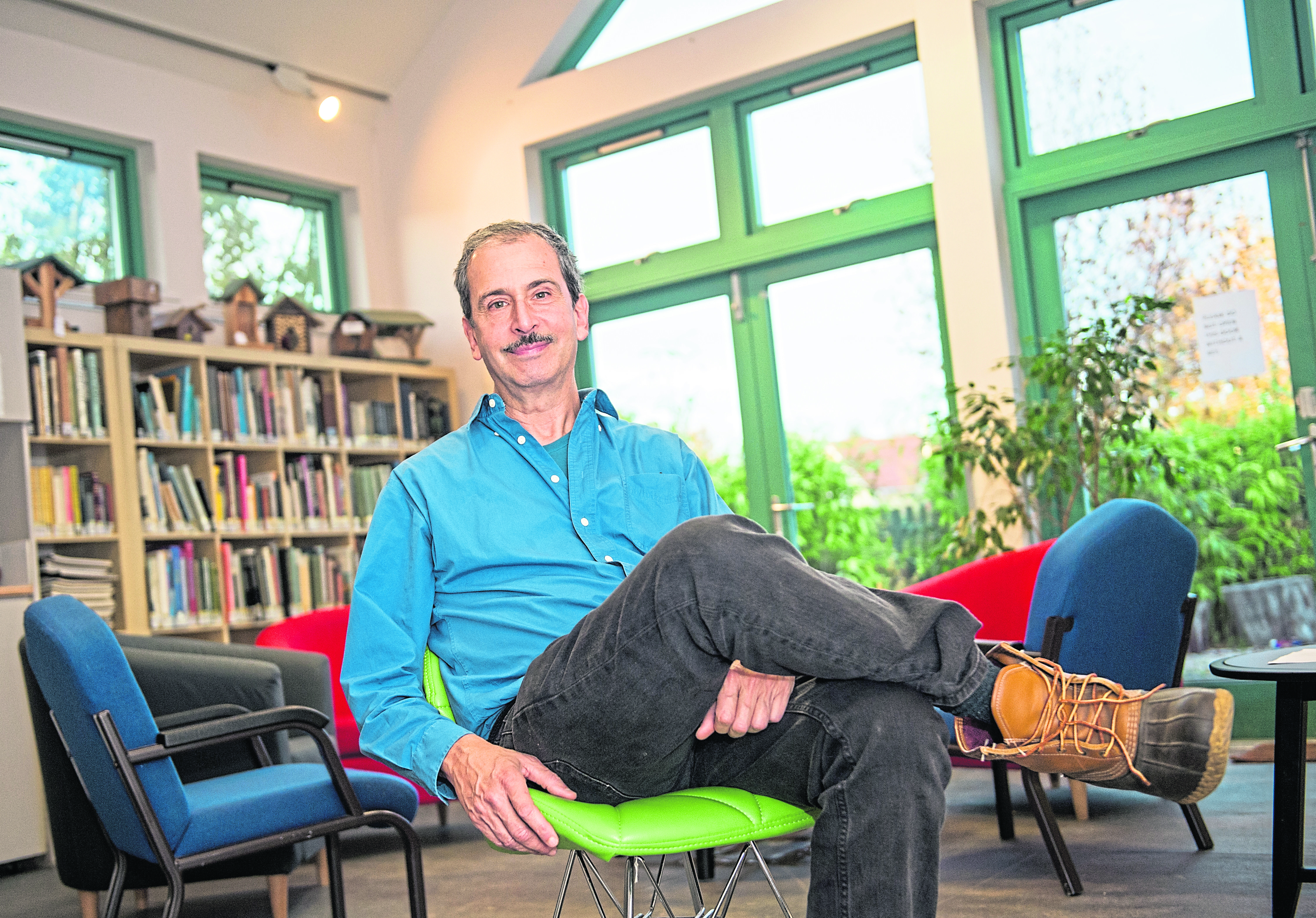 Randy Klinger (Founder of Moray Arts Centre) is pictured inside Moray Arts Centre, Findhorn, Moray. Picture by Jason Hedges.